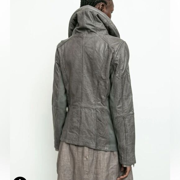 Nicholas K Leather Jacket BROCK JACKET SKU: O-352 SHADOW - Picture 4 of 9